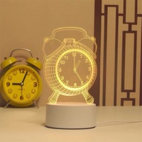 Lampes de table décoratives, lumière d'ambiance créative pour cadeau d'enfant, nouvelle arrivée, lumière de nuit 3D réaliste