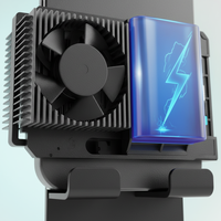 Enfriador Magnético para Teléfono F30, Ventilador de Refrigeración Móvil Recargable, Radiador Negro, Accesorio para Juegos