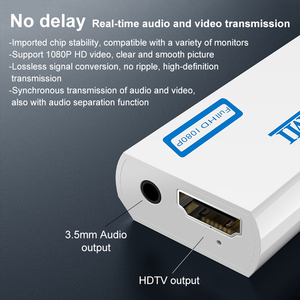 Convertidor OEM WII2HDTV Full HD 1080P, Adaptador de Wii <span class=keywords><strong>a</strong></span> HDTV con Salida de <span class=keywords><strong>Audio</strong></span> de 3.5mm - Product Image 2