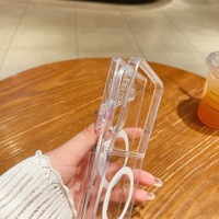 Étui de protection magnétique transparent pour téléphone portable Galaxy Z Fold 8, coque arrière pour Samsung Z Flip 8 Z Fold 7
