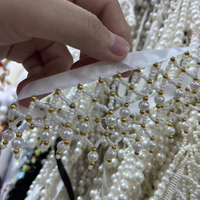 Bricolage fait à la main Textiles de maison décoration de vêtements artisanat accessoires de couture ruban de garniture perlé perle gland dentelle passementerie
