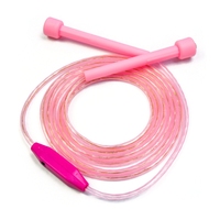 Corde à sauter lumineuse 2,8 m, longueur réglable, PVC résistant à l'abrasion, poignée antidérapante, entraînement cardio fitness, gym