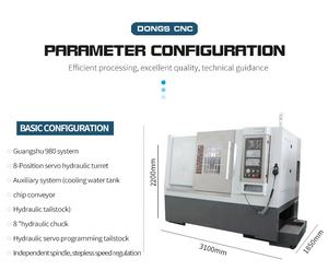 Máquina CNC de Torno de cama inclinada de potencia hidráulica automática, Metal de alta precisión TCK46, TCK46 - Product Image 5