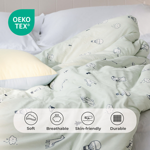 Piumino Rinfrescante per Bambini Estivo, Trapuntino Leggero Traspirante 100% Poliestere, Stampa Animalier per la Regolazione della Temperatura - Product Image 3