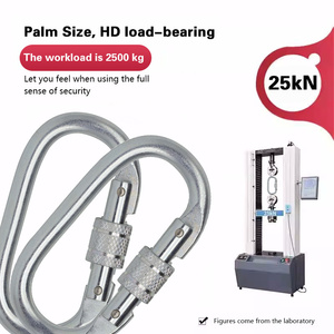 Carabiner Keselamatan Industri untuk Perlindungan Jatuh 25kN Konektor Baja untuk Harness Pengaman Bersertifikasi CE EN362-2004 JENSAN OEM - Product Image 5