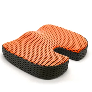 Factory Memory Foam Bequemes Sitzkissen Hochwertige China Opp Tasche Polyester Büro gestrickt Orange Autos itz kissen