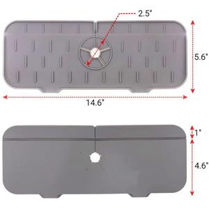Tapis de robinet en silicone de haute qualité pour la cuisine, protection contre les éclaboussures d'eau - Product Image 3