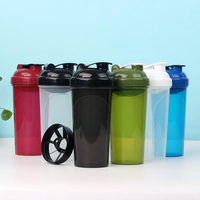 Plastik Protein Shaker Şişesi Sızdırmaz BPA İçermez Spor Salonu Karıştırıcı Bardak Çırpıcı Toplu Fitness Antrenmanı İçin