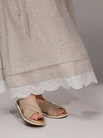 Fabricant OEM – Robe droite décontractée en lin pour femme, personnalisation de marque, faible MOQ, service de conception de vêtements, vêtement de qualité