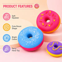 Jouets anti-stress souples et colorés en forme de donut, thème fantaisie et science-fiction, vente en gros, cadeaux de fête pour enfants de 14 ans et plus