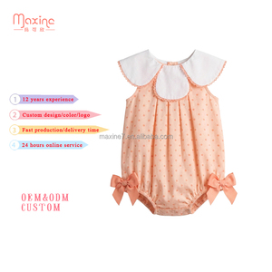 Tutina Estiva Senza Maniche per <span class=keywords><strong>Neonata</strong></span>, Abbigliamento Carino per Neonati, Completo in <span class=keywords><strong>Cotone</strong></span> Viola per Bambine - Product Image 5
