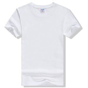 T-shirt CVC personnalisé à col rond, manches courtes, couleur unie noir, blanc, gris foncé, tailles ML, XL, 2XL, 3XL, 4XL, 5XL, uniforme de travail pour adolescents - Product Image 2