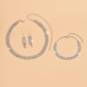 Magnífico Conjunto de Joyería Nupcial: Collar, Pendientes, Pulsera, Accesorios Imprescindibles para Bodas al por Mayor - Product Image 6