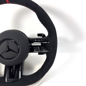 <span class=keywords><strong>Volante</strong></span> de Fibra de Carbono para Mercedes Benz <span class=keywords><strong>AMG</strong></span>, Compatible con los Modelos W117, W176, W177, W203, W204, W205, W211, W212, W213, W218, C43, C63, C200, C300 - Product Image 6