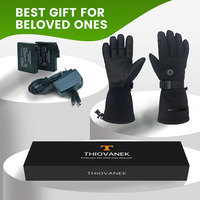 Gants chauffants électriques pour hommes et femmes, coupe-vent, écran tactile, gants thermiques chauffants pour la randonnée, le ski, les sports de plein air