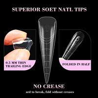 Moule en plastique réutilisable en forme de bec d'aigle pour extensions d'ongles en gel cristal et acrygel rapide; pour ongles des mains et des pieds