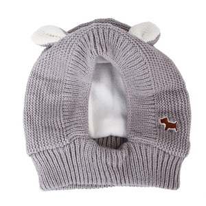 Winter Warm Windproof Dog Head Cover Velvet Knitted Rabbit Ears Pet Dog Headgear Polyester INS Style <strong>Animal</strong> Pattern <strong>Hat</strong> <strong>for</strong> Cats - Product Image 6