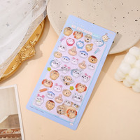 Pegatinas de Resina Transparentes con Dibujos Animados, Resistentes al Agua, Ideales para Material Escolar y Regalos para Niños, Venta al Por Mayor