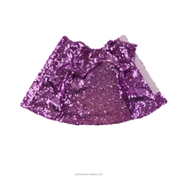 Usine OEM 18 pouces Mini Vêtements de Poupée Fille Américaine Poupée Violet Robe à Paillettes avec Dos Velcro Vêtements pour Poupées
