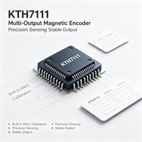 Encodeur magnétique à effet Hall 16 bits CONNTEK KTH7111 - Optimisé hors axe - Sorties multiples (SPI/SSI/ABZ/UVW/PWM) - Latence de 1s - 3,3-5V - ANLC