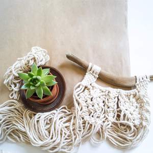 <span class=keywords><strong>Pot</strong></span> <span class=keywords><strong>de</strong></span> <span class=keywords><strong>fleurs</strong></span> suspendu pour plantes, panier suspendu tissé, décoration <span class=keywords><strong>de</strong></span> la maison, bâton en bois rond, perles en bois, Kit macramé - Product Image 5