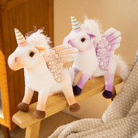 EN STOCK doux kawaii mignon peluche peluche jouet ailes d'animal licorne peluche animal en peluche doux kawaii mignon licorne peluche jouet