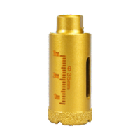 Broca de diamante Liqsteel personalizada para amoladora angular M10, soldada al vacío en seco, de 6mm-80mm, para perforar porcelana, cerámica, azulejos, mármol y granito.