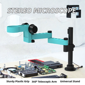 Microscopio Estéreo RF4 RF-FO19 con Brazo Articulado Giratorio Universal, Soporte Telescópico de Doble Brazo con Elevación 360°, OEM DIY Plástico - Product Image 2