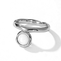Milskye Mode edler Schmuck für Frauen 2024 14 Karat vergoldet 925 Sterling Silber Perlmutt ringe