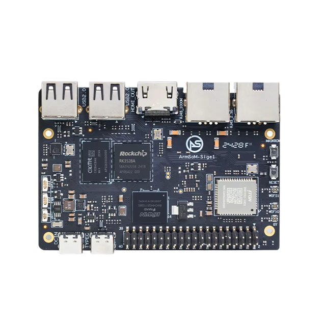 GGDX Banana Pi BPI-M1S Rockchip RK3528 Quad-core Cortex-A53 4GB 32-bit LPDDR4x eMMC 60fps 4K Video Smart Single Board Computer