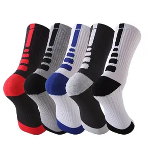Thick Protective Sport Cushion Elite Compression Athletic Socks Custom Cheap Basketball Socks