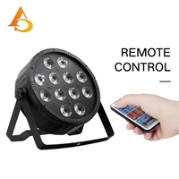AICPOSE Mini projecteur PAR 12x12W à prix raisonnable, contrôle DMX 512, LED RGBW, projecteur PAR plat pour scène