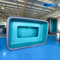 Poom gonflable avec siège, fauteuil de massage jacuzzi gonflable, piscine sans cadre, piscine rectangulaire, chaise à bascule