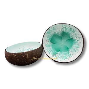 100% hecho a mano en Vietnam, juego de cuencos redondos antiguos ecológicos, vajilla única de cáscara de coco 100% para decoración del hogar - Product Image 5