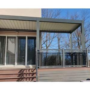 Vente en gros d'usine <span class=keywords><strong>Pergola</strong></span> de jardin extérieur <span class=keywords><strong>Pergola</strong></span> en aluminium motorisée d'extérieur à persiennes bon marché - Product Image 4