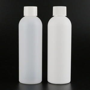 <strong>Empty</strong> Frosted Cylinder Round HDPE White Plastic 100ml Chemical Detergent <strong>Liquid</strong> <strong>Bottle</strong> With Screw Cap - Product Image 1