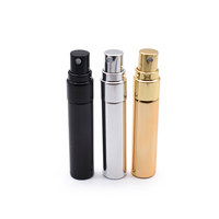 Electroplate UA Kabut Hitam Emas Perak 15Ml 10Ml 5Ml Kaca Semprot Parfum Tester Botol Parfum Kecil