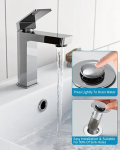 Thiết kế hiện đại bồn rửa phòng tắm cắm pop-up lưới với phổ lõi cống lọc thép không gỉ Chrome mạ cho vòi hoa sen lưu vực - Product Image 3