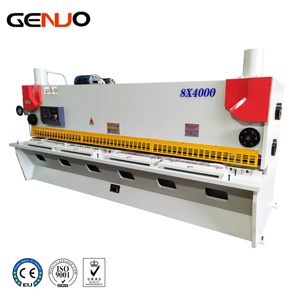 Machine de découpe à guillotine hydraulique certifiée CE avec moteur de pompe pour la découpe de plaques d'acier de 0,5 à 40 mm |   <span class=keywords><strong>11</strong></span> kW Semi-automatique - Product Image 3