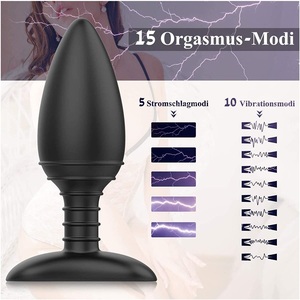 Bestseller 10-stufiger Ferngesteuerter Elektrischer Vibrations-Analplug Tragbarer Prostata-<span class=keywords><strong>Massager</strong></span> für Frauen und Männer Sexspielzeug - Product Image 3
