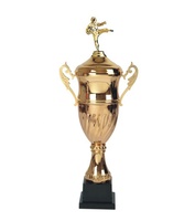 Haute Qualité Gloden Bronze Métal Tasse Artisanat Personnalisé 3D Design Prix Trophée Imprimé Cristal Base Laiton Sport Souvenirs Guft