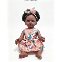 Poupée Reborn en vinyle noir de 12,5 pouces pour filles, poupée bébé réaliste, peau douce au toucher, tenues interchangeables pour jeu de rôle d'éveil