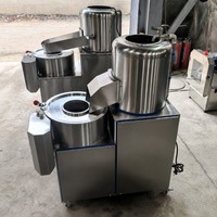 Aardappel schilmachine, aardappel schil- en snijmachine, aardappel was-, schil- en snijmachine, aardappel snijmachine