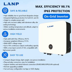 Onduleur solaire hybride tout-en-un monophasé 3-6 kW (5 kW, 6 kW) sur réseau, IP65, 2 MPPT, à onde sinusoïdale pure pour système solaire domestique - Product Image 3