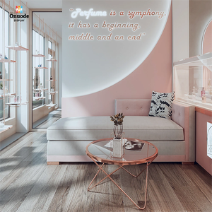 ดีไซน์ซุ้มน้ำหอมพรีเมียมพร้อมตกแต่งด้วยสีทอง |   โซลูชั่นตกแต่งภายในแบบครบวงจรสำหรับร้านน้ำหอมระดับไฮเอนด์  ชั้นวางน้ำหอมสำหรับร้านค้า - Product Image 5