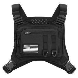 Chaleco Táctico con Porta Pistola, Bolsa de Pecho para Hombre, Mochila de Pecho para Correr, Ajustable, para Actividades al Aire Libre - Product Image 6