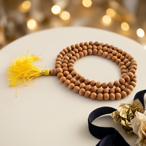 Sandalwood 10mm Round Dark Golden Brown Loose <b>Beads</b> for Prayer Mala Bulk Wholesale From Karnataka - Product Image 1