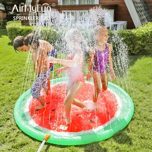 Watermelon Inflatable Summer Toy Water Sprinkle Splash Pad Play Mat Inflatable Water Spray Pad Sprinkler Play Mat For Kids