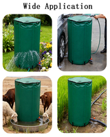 Tangki Penampung Air Hujan Lipat Keyubo 50L, Bahan PVC, Pengumpul Air Hujan, Tangki Penyimpanan Air Hujan untuk Penampungan Air Hujan