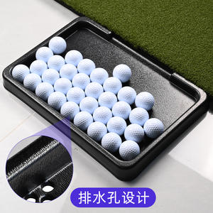 Plateau de rangement pour balles de golf personnalisé, en plastique noir durable, accessoire pour driving range, boîte à balles SER1229 - Product Image 3